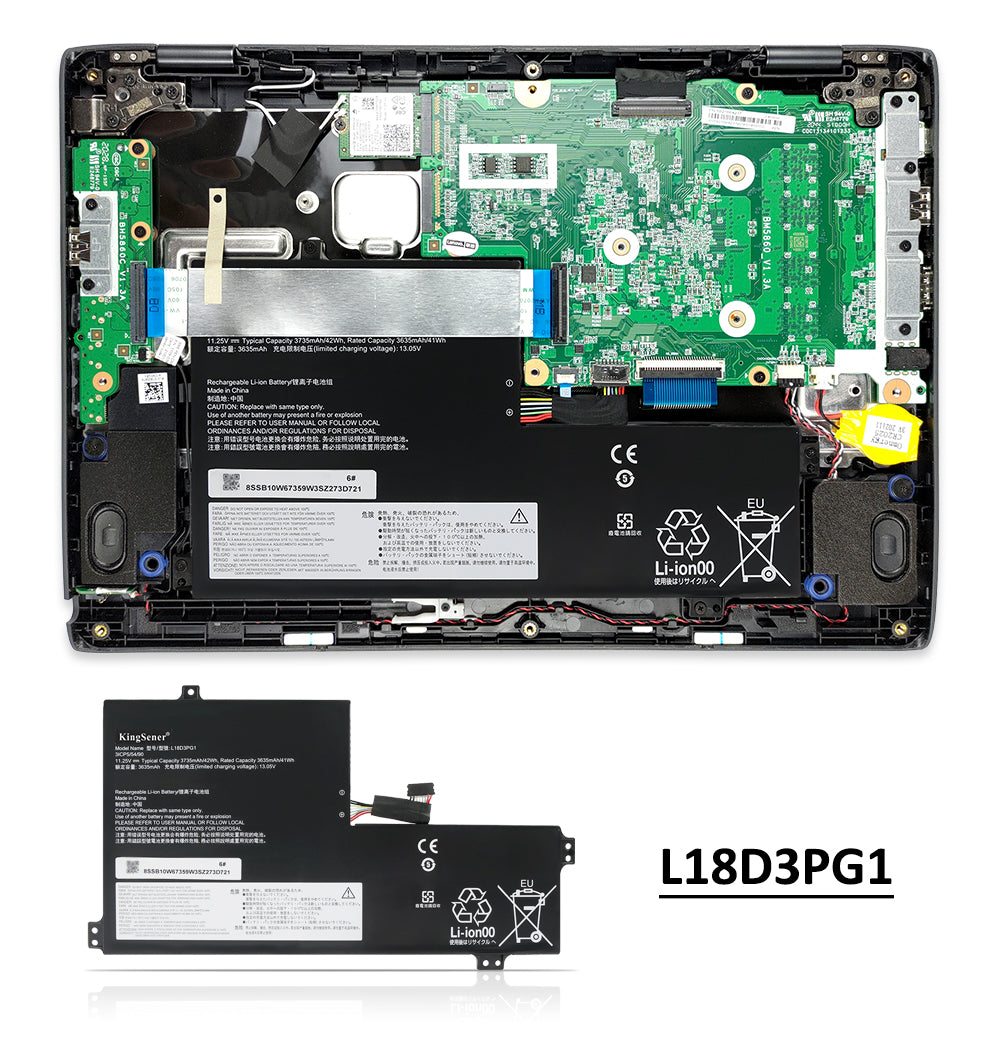 L18D3PG1 L17M3PB0 Laptop Battery For Lenovo 100E 300E 2nd Gen  S340-14  S340-14  Flex 3 CB-11IGL05 Series