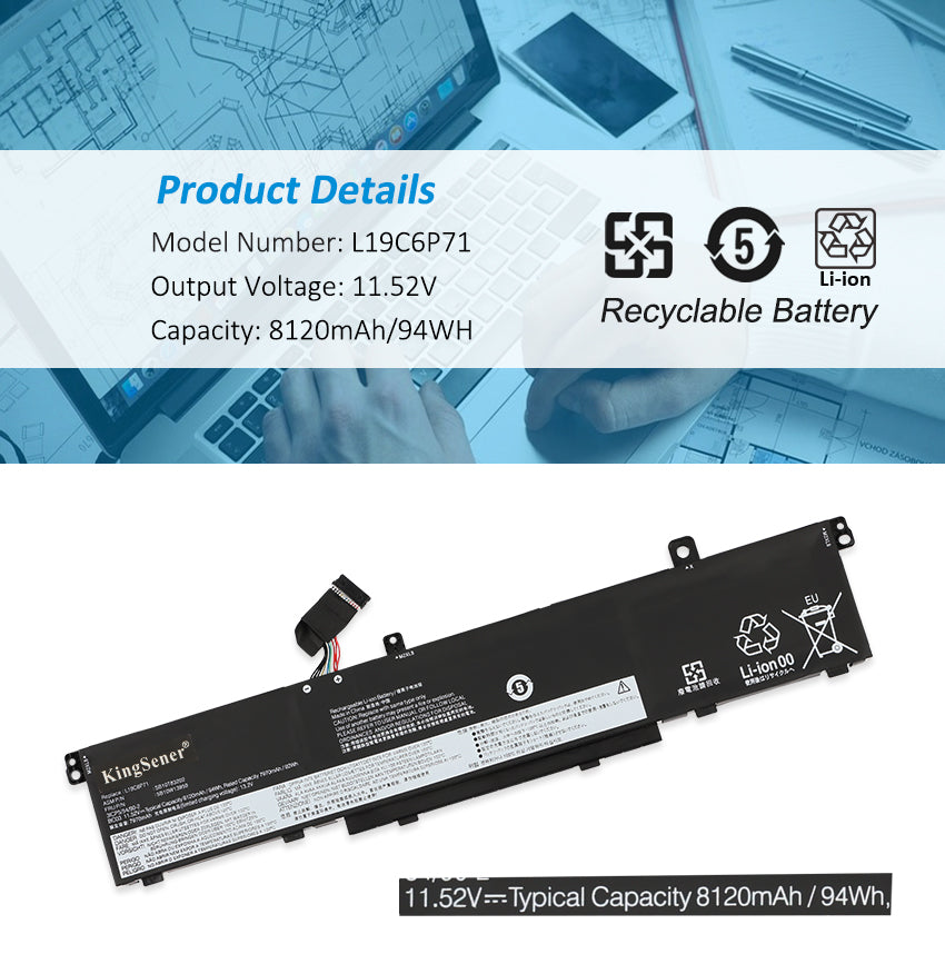 Lenovo-L19L6P71-11.52V-94WH-Battery
