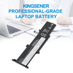 L19D3PF5 Laptop Battery for Lenovo IdeaPad, 11.34V 45Wh, showing the long black unit and white labels