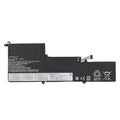L19M4PF4 Replacement Laptop Battery for Lenovo, 15.36V, front view of slim black internal battery with connector wires.