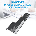 L19M4PF4 Replacement Laptop Battery for Lenovo, 15.36V, perspective view of the battery casing and mounting tabs.