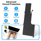 L19M4PF4 Replacement Laptop Battery for Lenovo, 15.36V, rear view showing the smooth surface and structural design.