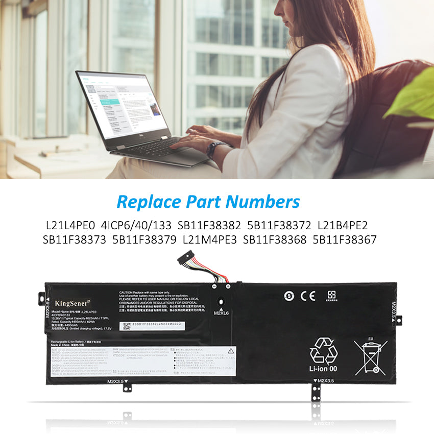 Lenovo-L21L4PE0-15.36V-71Wh-Laptop-Battery