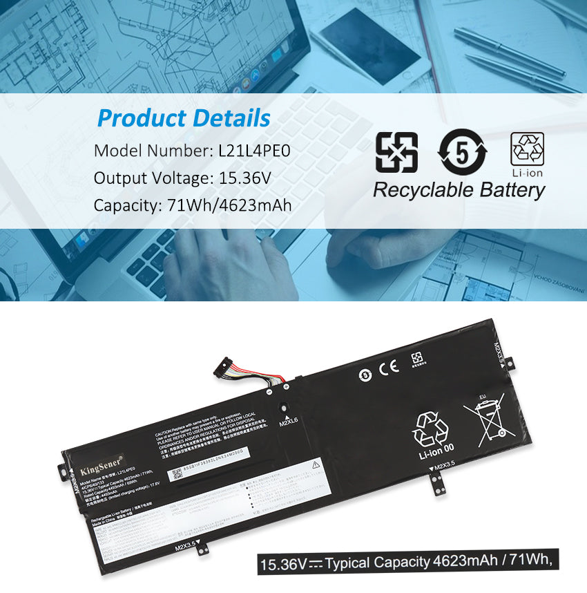 Lenovo-L21L4PE0-15.36V-71Wh-Laptop-Battery
