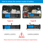L19C4PC1 Replacement Laptop Battery for Lenovo, , perspective view of the battery casing and mounting tabs.