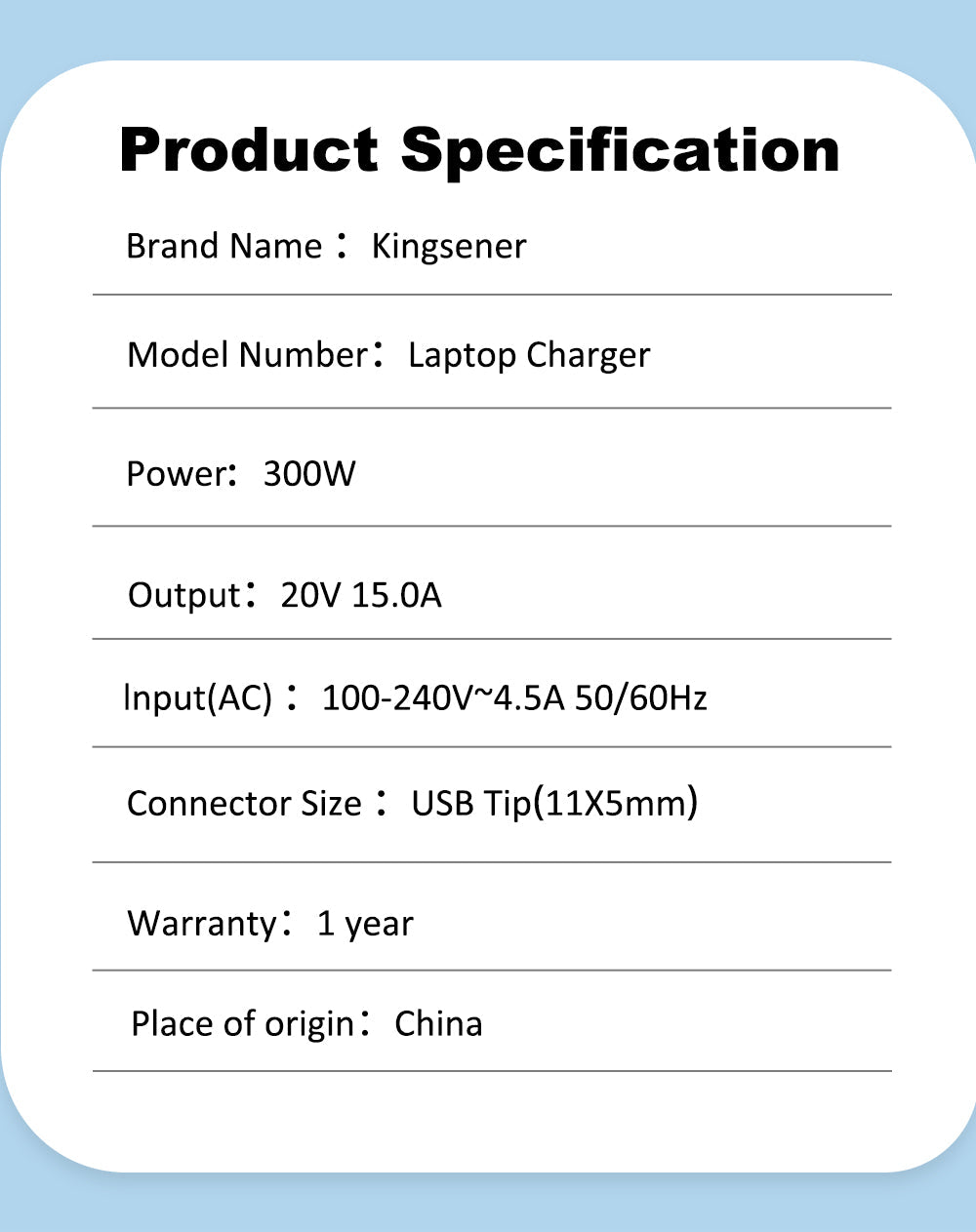 Lenovo-20V-15.0A-USB