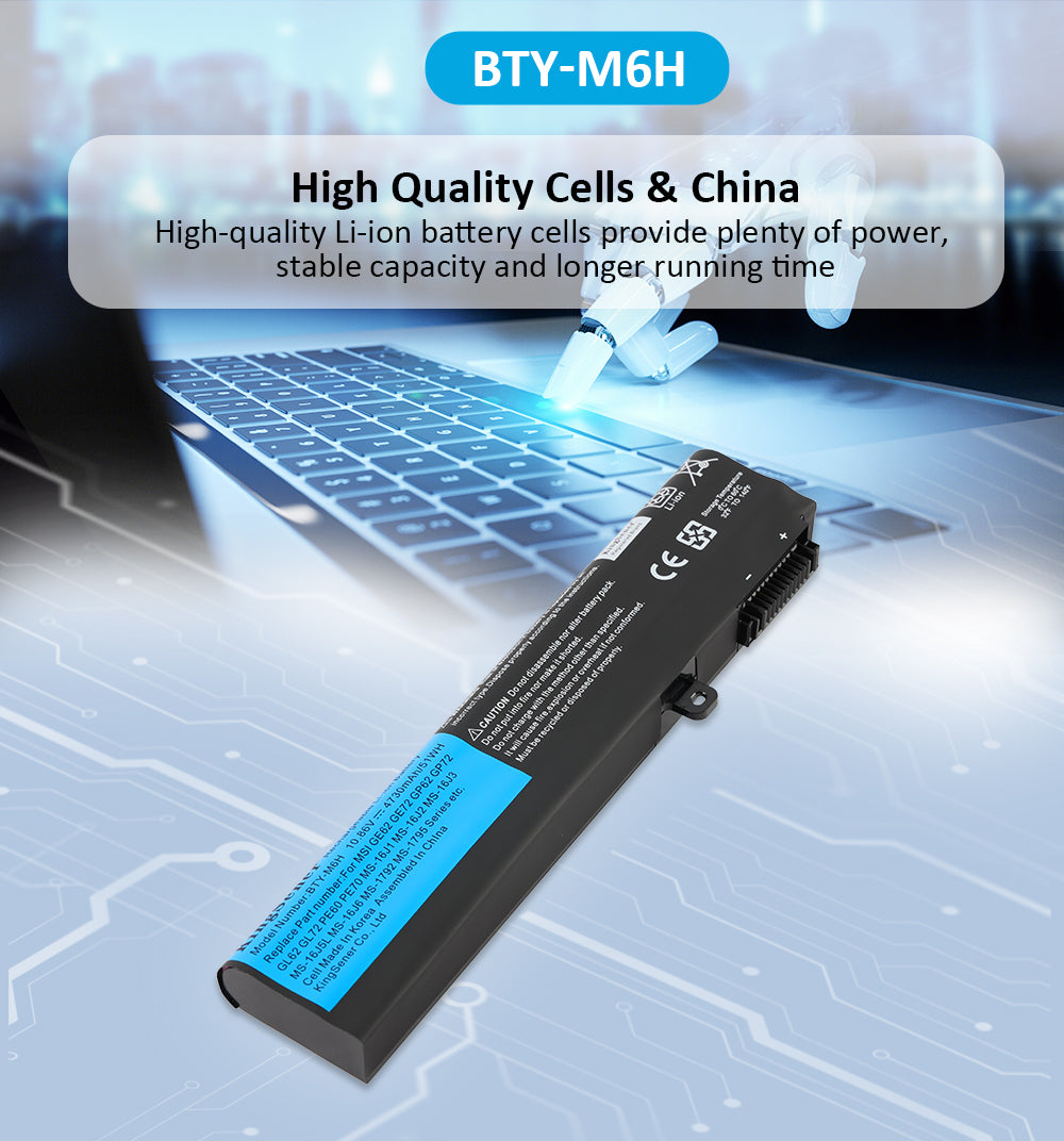 Kingsener-BTY-M6H-laptop battery-4730mAh