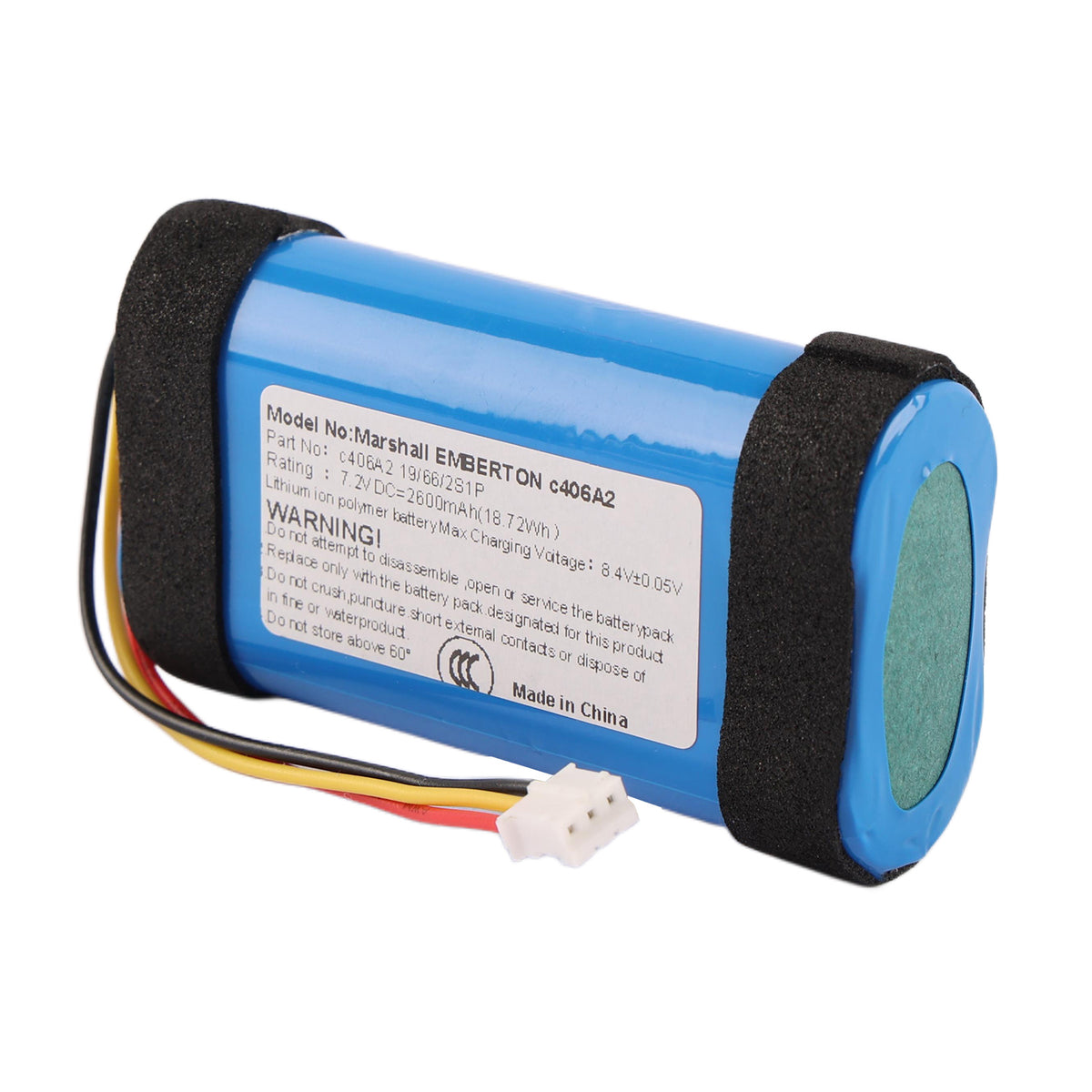 Marshall-C406A2-7.2V-18.72Wh-Bluetooth-Speaker-Battery