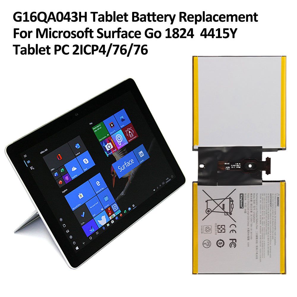 Microsoft-G16QA043H-7.66V-26.12Wh-Tablet-Battery