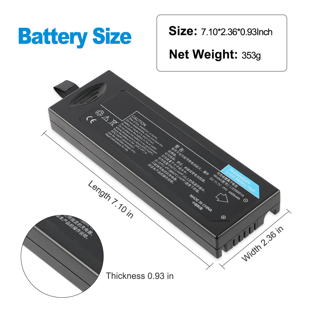 Mindray-LI23S001A-11.1V-4400mAh-Medical-Battery