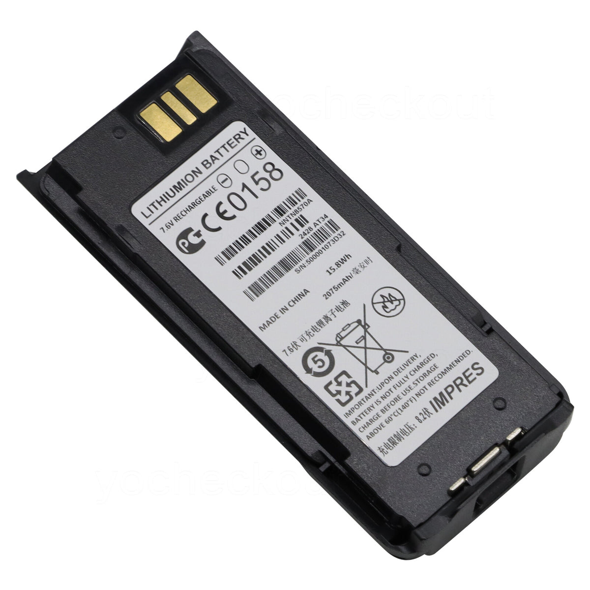 NNTN8570 Replacement Battery For Motorola MTP8500 MTP8550EX XIR P8668EX P8608EX Radio