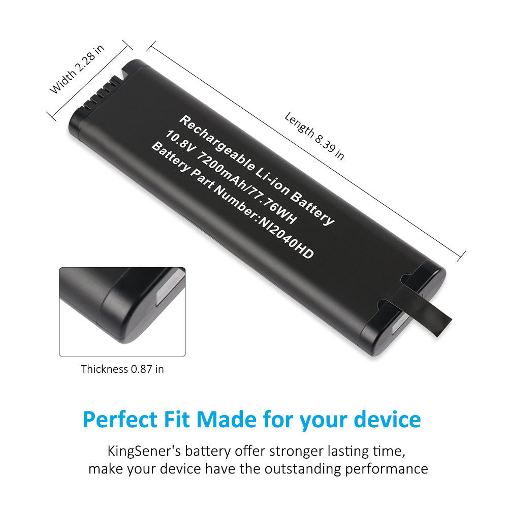 Bateria de substituição NI2040HD para Inspired Energy NI2040AG NI2040ED NI2040JD29 NI2040SL24 LI204SX