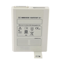 989803167281 Replacement Battery For Philips HeartStart XL+ - Front View on White