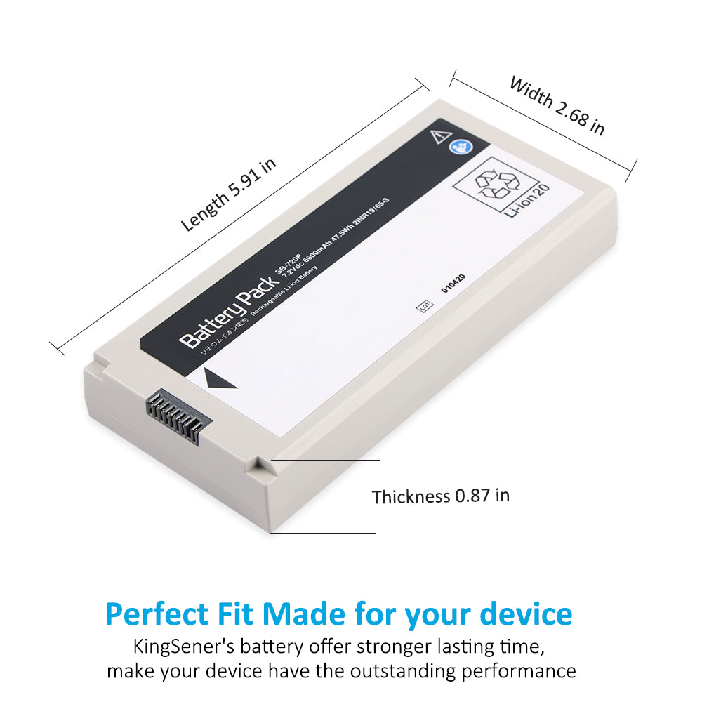 SB-720P Rechargeable Li-ion Battery For Lifescope SVM-7200 Vital Signs Monito
