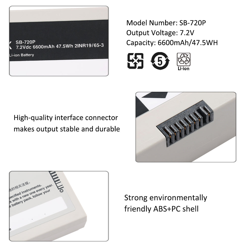 SB-720P Rechargeable Li-ion Battery For Lifescope SVM-7200 Vital Signs Monito