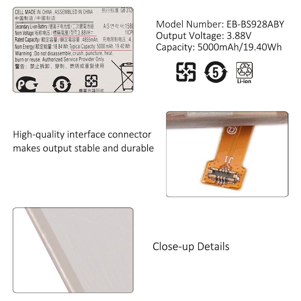 Samsung-EB-BS928ABY-3.88V-19.40Wh-Phone-Battery