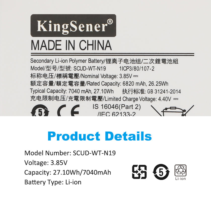 Samsung-SCUD-WT-N19-3.85V-7040mAh-Tablet-Battery