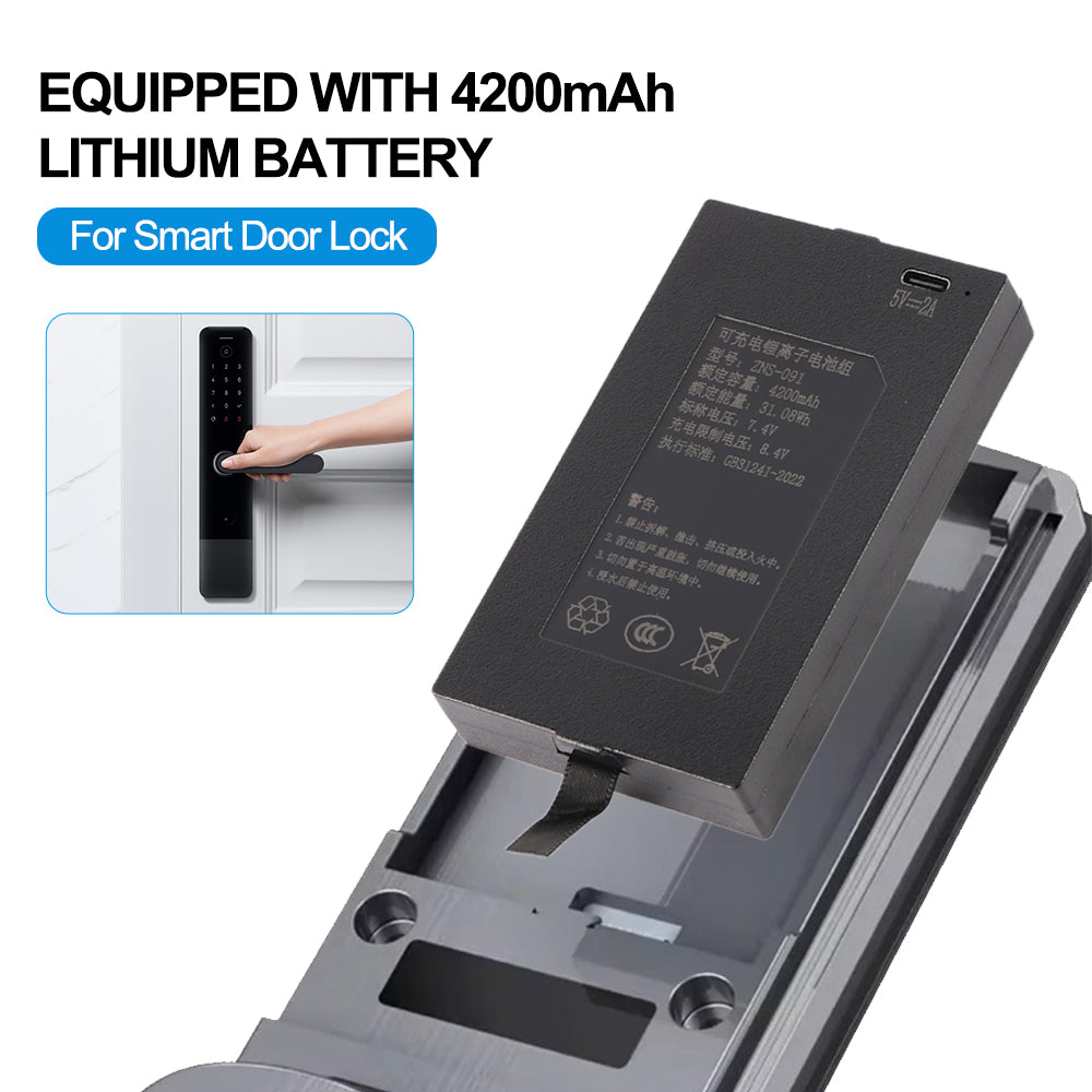 ZNS-091-7.4V-31.08Wh-Smart-Door-Lock-Battery