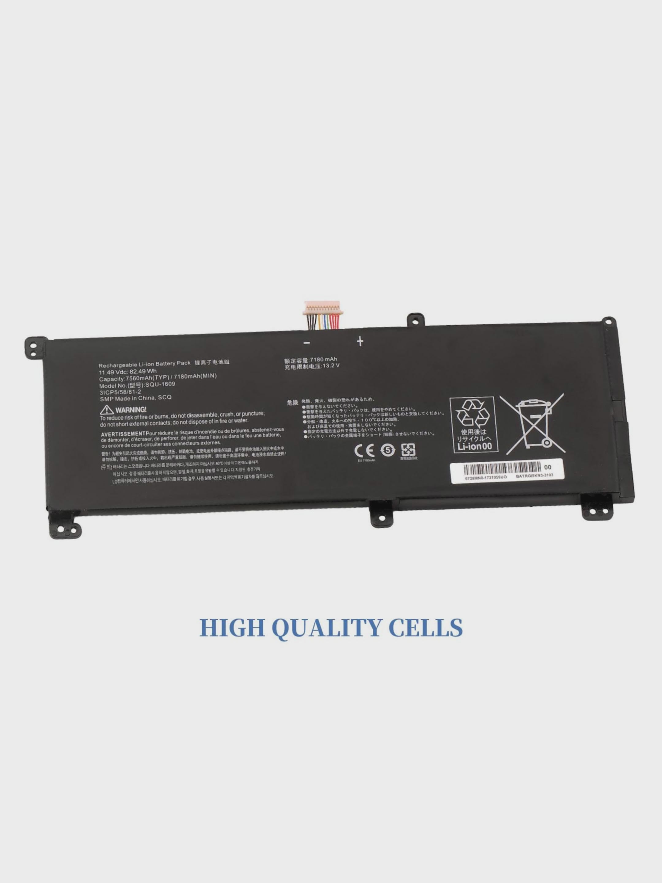 Hasee-KINGBOOK-SQU-1609-7560mAh-82.49WH-Laptop-Battery