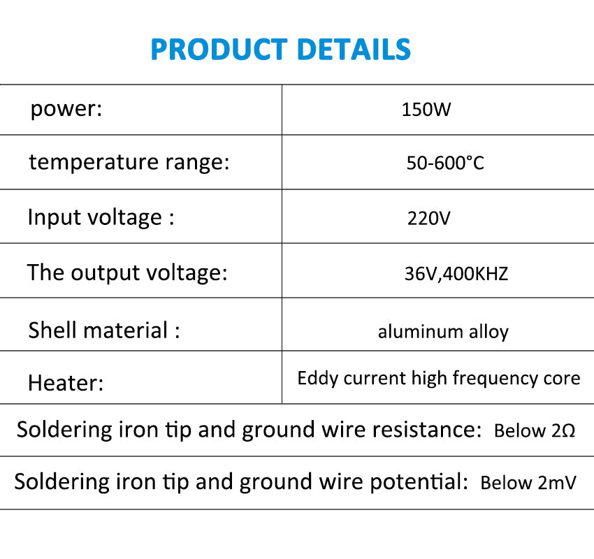 KingSener 150 W 220 V kabelgebundenes, elektrisch einstellbares Hochleistungs-Entlötkolben-Set mit konstanter Temperatur