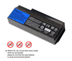 A42-G73 Laptop Battery for ASUS G73, 14.4V 5200mAh, perspective shot of the textured battery casing.