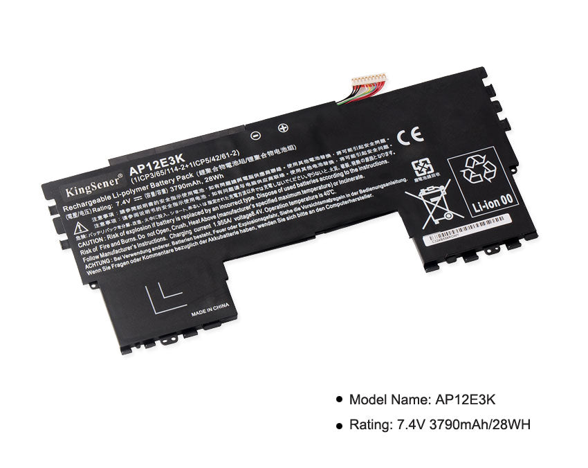 AP12E3K 1/CP3/65/114-2 Replacement Battery for Acer Aspire S7 S7-191 Ultrabook — 7.4V 28Wh