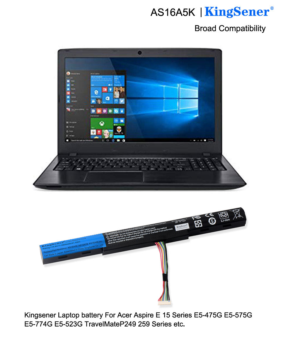 Kingsener-AS16A5K-laptop battery-2800mAh