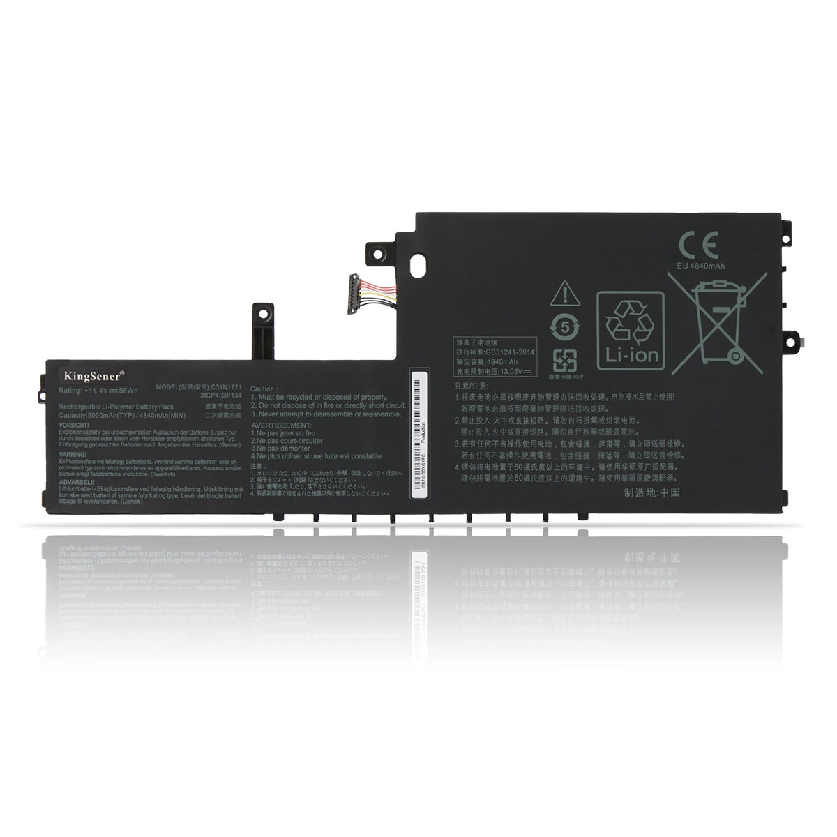    ASUS-56WH-5000mAh-C31N1721-Laptop-Battery