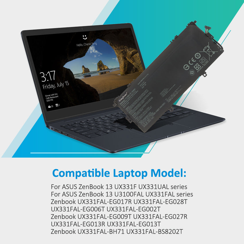 ASUS-ZenBook-50WH-4335mAh-C31N1724-Laptop-Battery