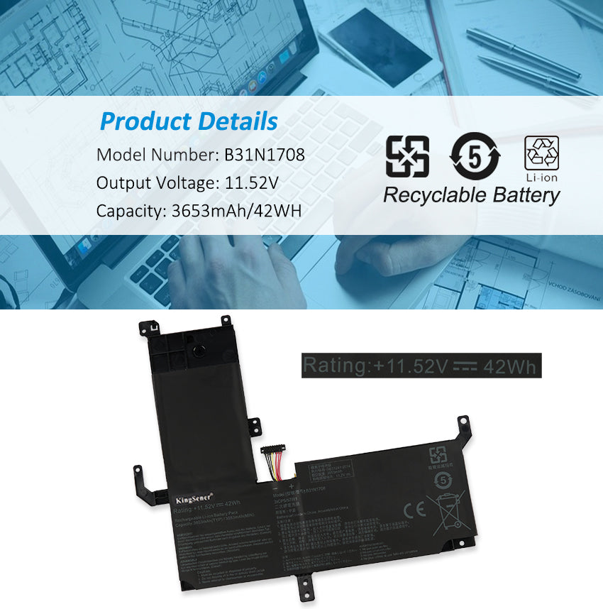 Asus-VivoBook-42WH-B31N1708-02-Laptop-Battery