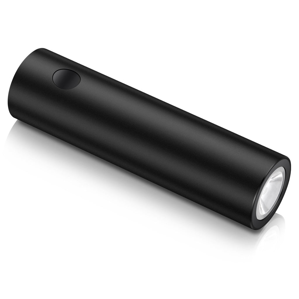 5000mAh Mini Power Bank with Flashlight — 5V 2A Li-Polymer for iPhone Samsung Xiaomi