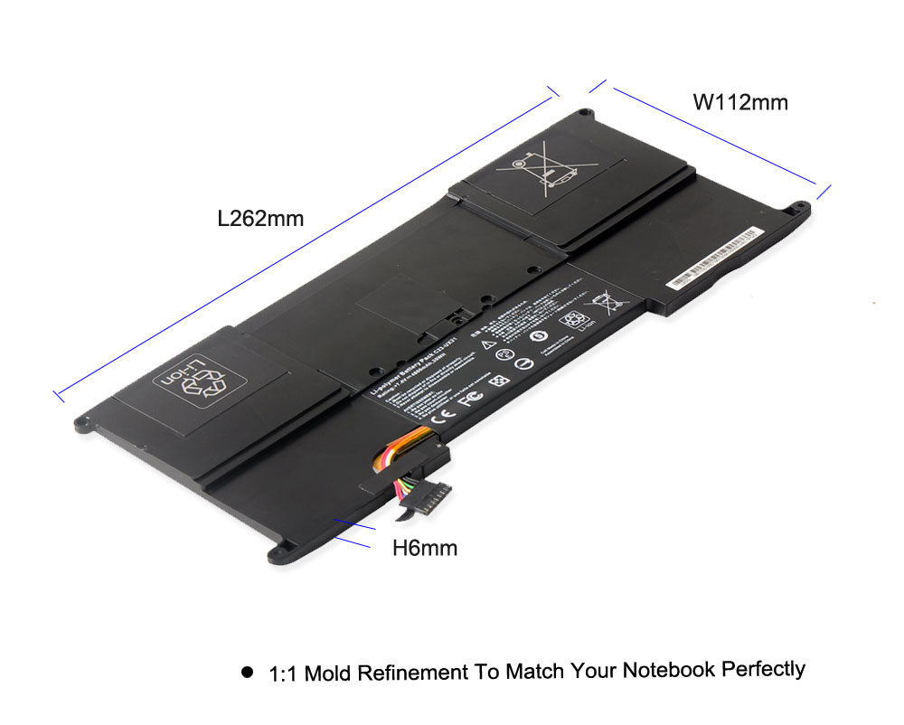 C23-UX21 Battery for ASUS ZenBook UX21 UX21A UX21E — 7.4V 35Wh