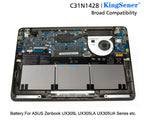 KingSener C31N1428 Laptop-Akku für ASUS Zenbook UX305L UX305LA UX305UA C31N1428 3ICP5/91/91 11,31 V 56WH