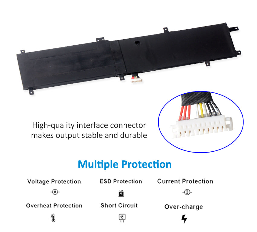 ASUS ProArt StudioBook Pro 17 Battery Replacement C31N1834 11.55V 57Wh