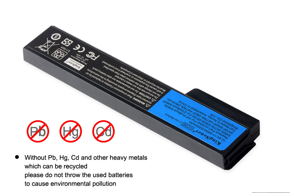 CC06 CC06XL Replacement Battery for HP EliteBook 8460p 8570p ProBook 6460b 6560b — 10.8V 56Wh
