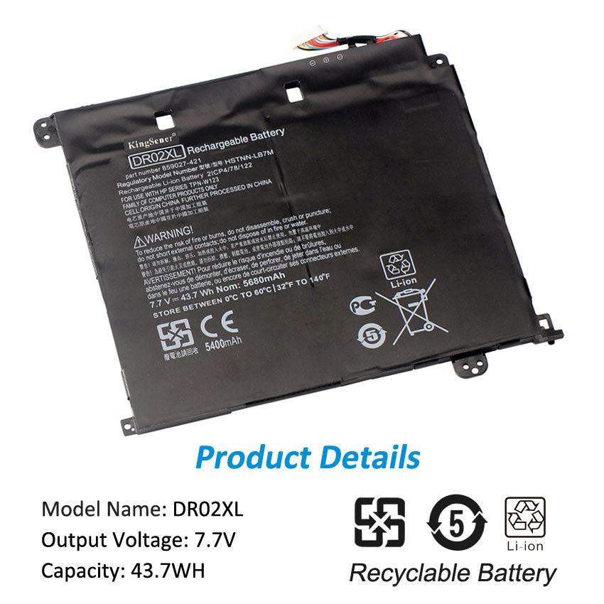 HSTNN-DB7M Battery for HP Chromebook 11 G5 — 7.7V 43.7Wh