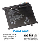 HSTNN-DB7M Battery for HP Chromebook 11 G5 — 7.7V 43.7Wh