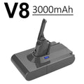 Dyson V8 SV10 Battery Replacement for Absolute Animal Fluffy Motorhead — 21.6V 3000mAh 64.8Wh