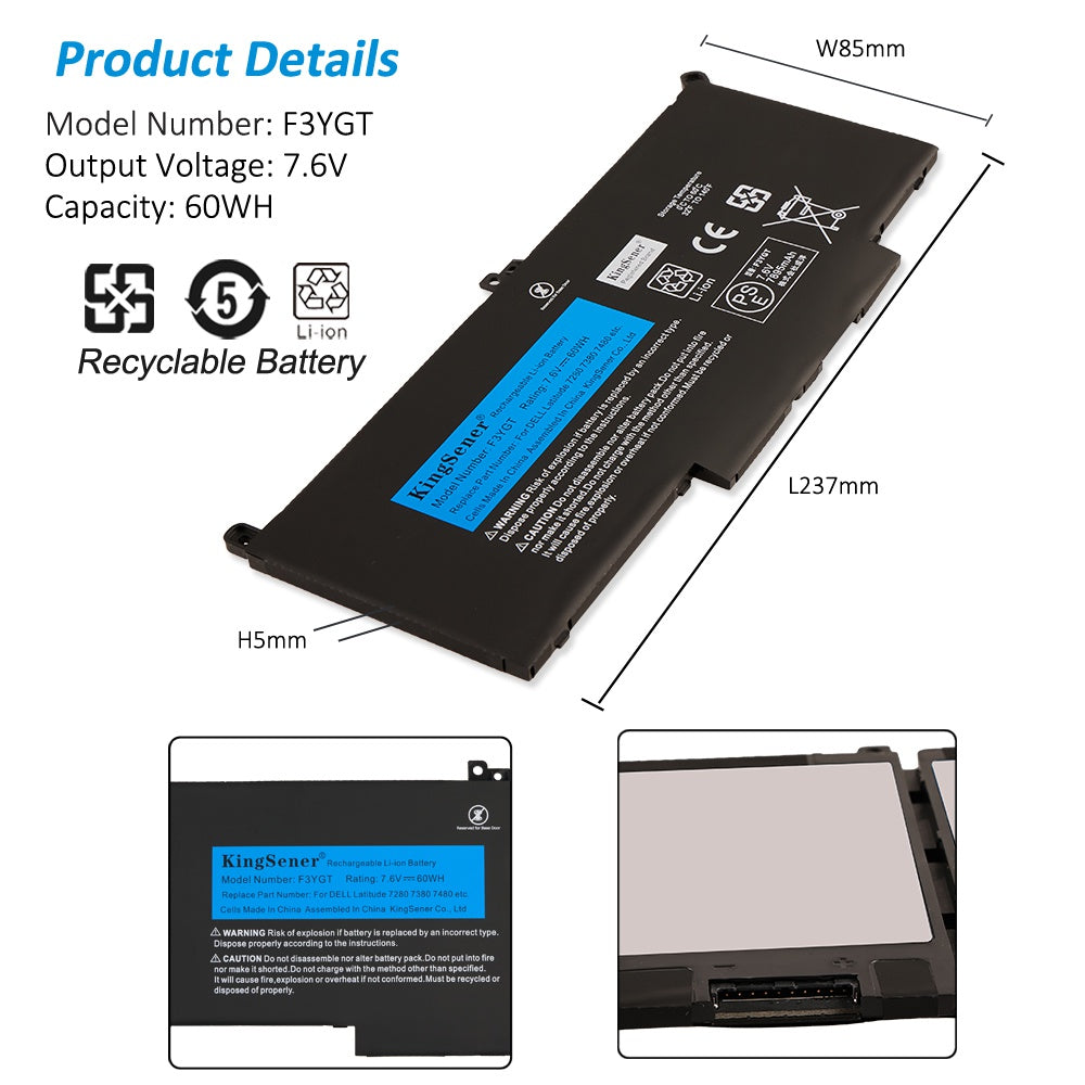 Dell-Latitude-F3YGT-60WH-Laptop-Battery