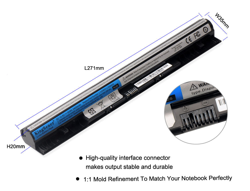 L12L4A02 L12S4E01 ノートパソコン用バッテリー Lenovo G400 G500 G400S G405S G410S G500S Z40 L12L4E01 L12M4A02 L12M4E01 L12S4A02 | KingSener