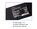 Gigabyte-GNC-C30-Laptop-battery-4300mAh